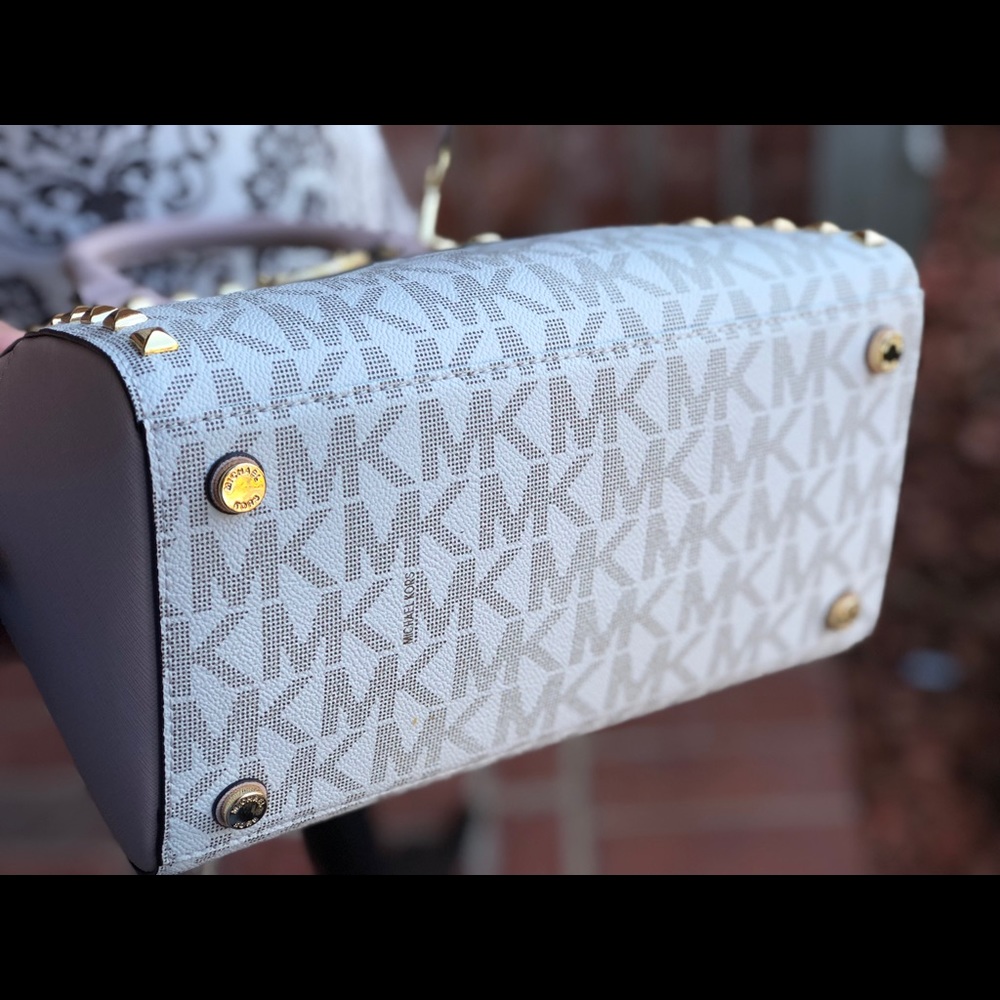 Michael kors Small sandrine studded satchel bag - Picture 5 of 8